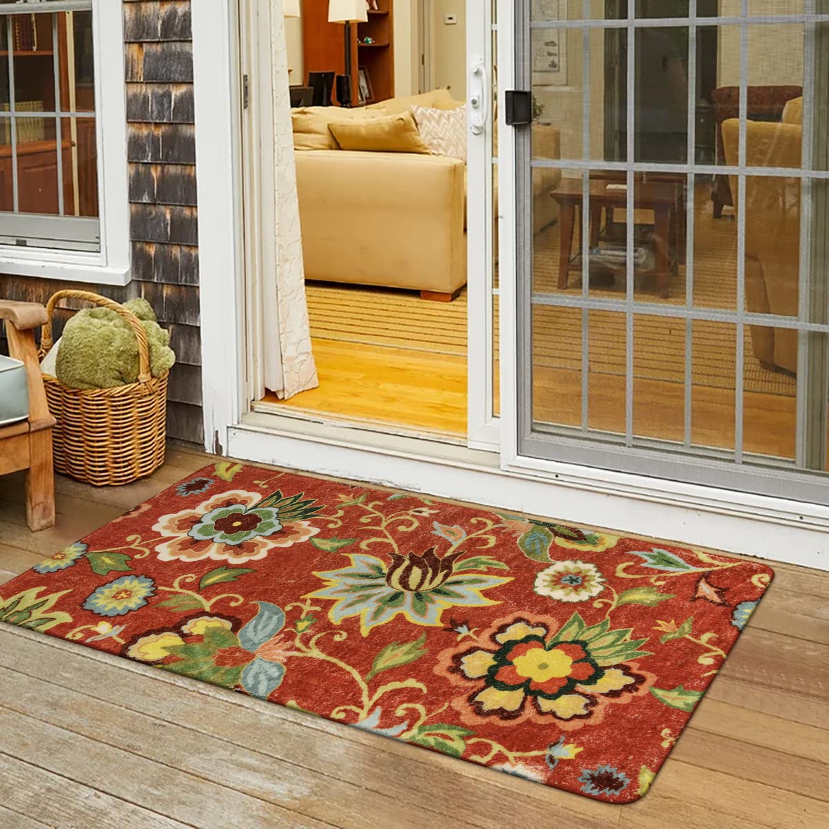 Amazon.com: Lahome Floral Red Carpet Runner Rug 2x4, Washable